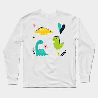 Cute Dinosaur Long Sleeve T-Shirt